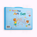208-Piece Trifold Art Set for Kids – Complete Drawing & Painting Kit