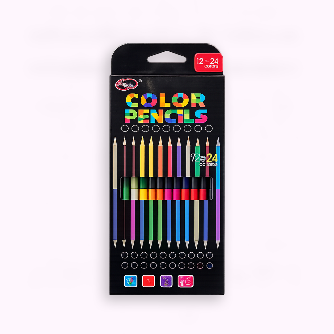 12 Dual Color Pencils